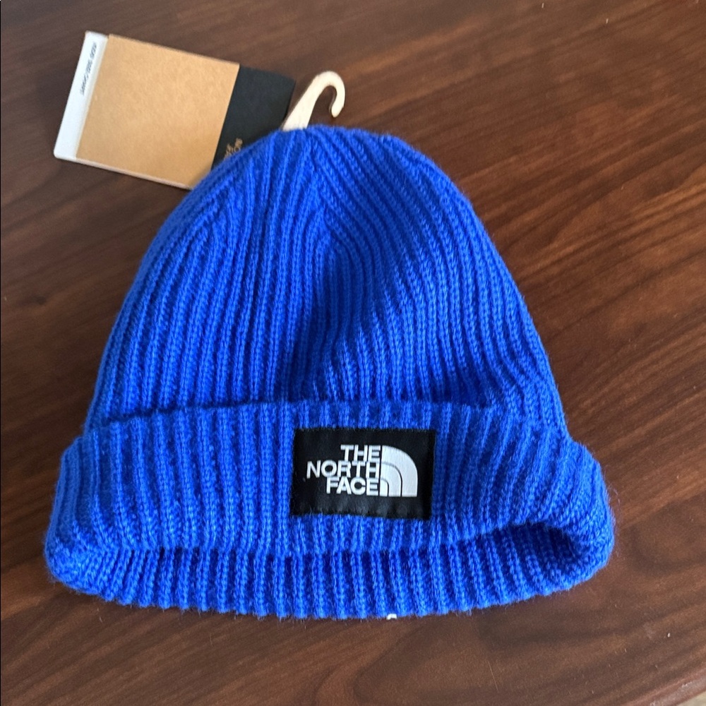 The North Face Vibrant Blue Knit Beanie